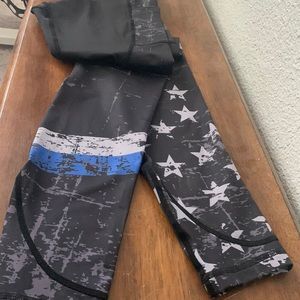 Blue Line Workout Leggings